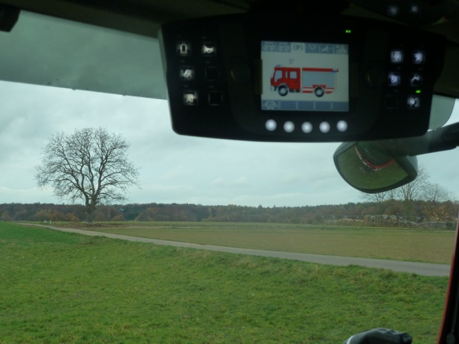 Bedienfeld am Fahrer- bzw. Maschinistensitz
